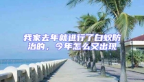 我家去年就進(jìn)行了白蟻防治的,今年怎么又出現(xiàn)