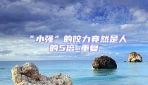 “小強”的咬力竟然是人的5倍_重復