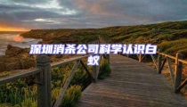 深圳消殺公司科學認識白蟻
