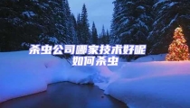 殺蟲公司哪家技術好呢  如何殺蟲