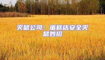 滅鼠公司:蛋糕店安全滅鼠妙招
