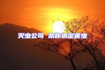 滅蟲公司 幫你搞定害蟲