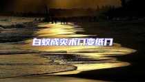 白蟻成災木門變紙門