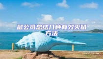 鼠公司總結幾種有效滅鼠方法
