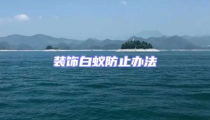 裝飾白蟻防止辦法