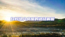 白蟻侵入房屋的途徑解析