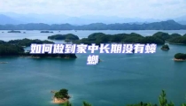 如何做到家中長期沒有蟑螂