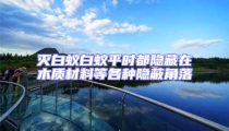 滅白蟻白蟻平時(shí)都隱藏在木質(zhì)材料等各種隱蔽角落