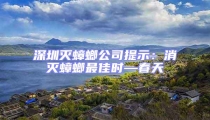 深圳滅蟑螂公司提示:消滅蟑螂最佳時—春天
