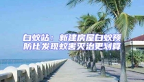 白蟻站:新建房屋白蟻預(yù)防比發(fā)現(xiàn)蟻害滅治更劃算