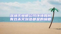 深圳滅蟑螂公司環境如何有效殺滅到處都是的蟑螂
