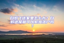 白蟻飛進家里怎么辦？白蟻進屋就可以繁殖落戶嗎？