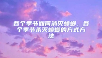 各個季節如何消滅蟑螂,各個季節殺滅蟑螂的方式方法