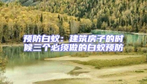預防白蟻:建筑房子的時候三個必須做的白蟻預防