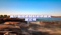 餐廳發現老鼠趕緊求助滅鼠公司