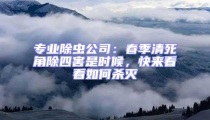 專業除蟲公司:春季清死角除四害是時候,快來看看如何殺滅