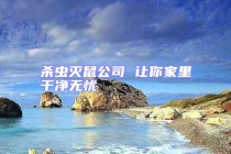 殺蟲(chóng)滅鼠公司 讓你家里干凈無(wú)憂(yōu)