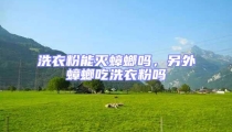洗衣粉能滅蟑螂嗎,另外蟑螂吃洗衣粉嗎