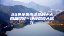 20世紀(jì)恐怖詭異的十大自然災(zāi)害-印度鼠疫大流行