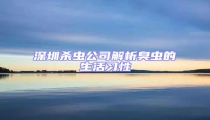 深圳殺蟲(chóng)公司解析臭蟲(chóng)的生活習(xí)性