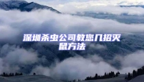 深圳殺蟲公司教您幾招滅鼠方法