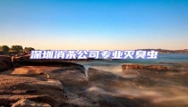 深圳消殺公司專業滅臭蟲