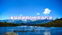 家居房屋的白蟻滅治方法